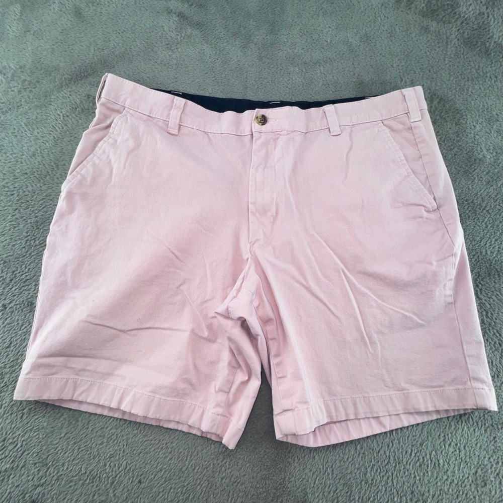 Club Room Chino Shorts Mens 38 Pink Good Cotton Flat Front Pastel Preppy 8.5"
